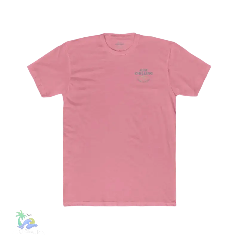 Just Chilling Scenic Tee – Coastal Escape- Maine Edition - Solid Light Pink / S - T-Shirt