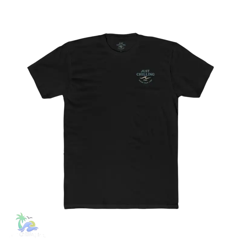 Just Chilling Scenic Tee – Coastal Escape- Maine Edition - Solid Black / XS - T-Shirt