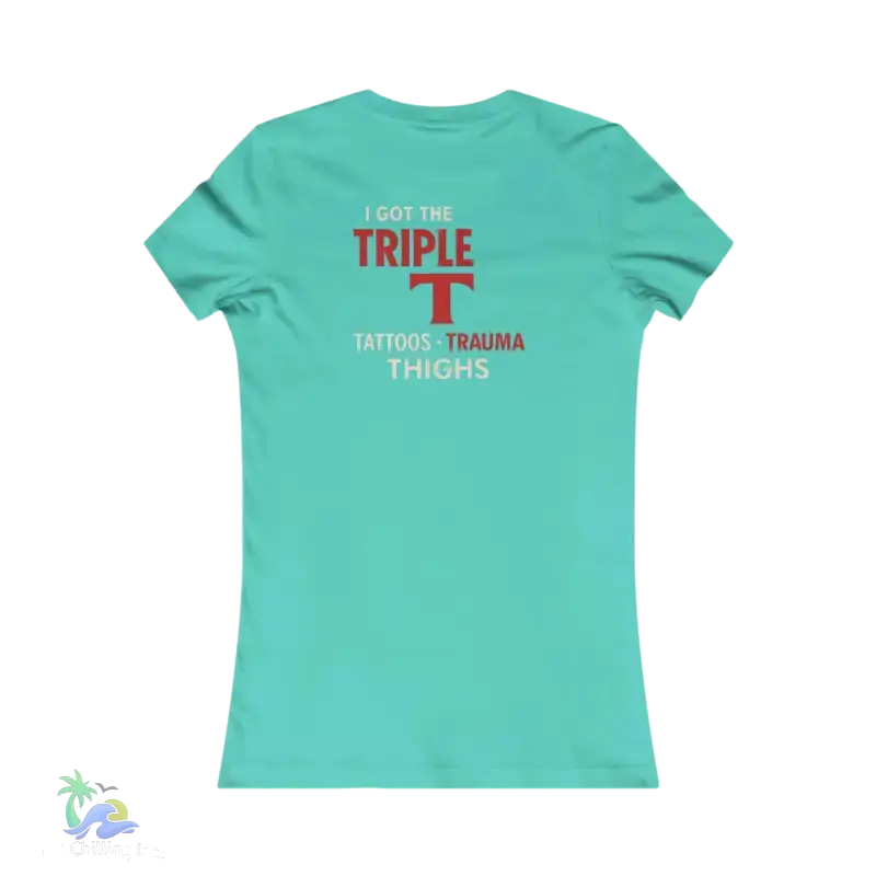 Just Chilling Triple T Women’s Tee - Casual & Fun Shirt for Tattoo Lovers - T-Shirt