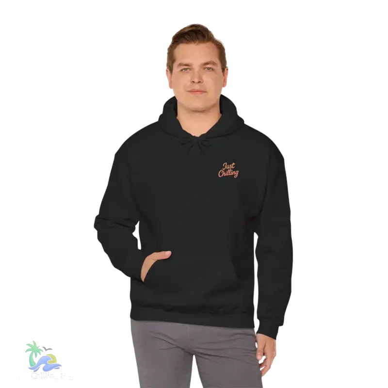 Just Chilling Unisex Heavy Blend™ Hooded Sweatshirt - Perfect for Relaxation and Outdoor Adventures - Hoodie