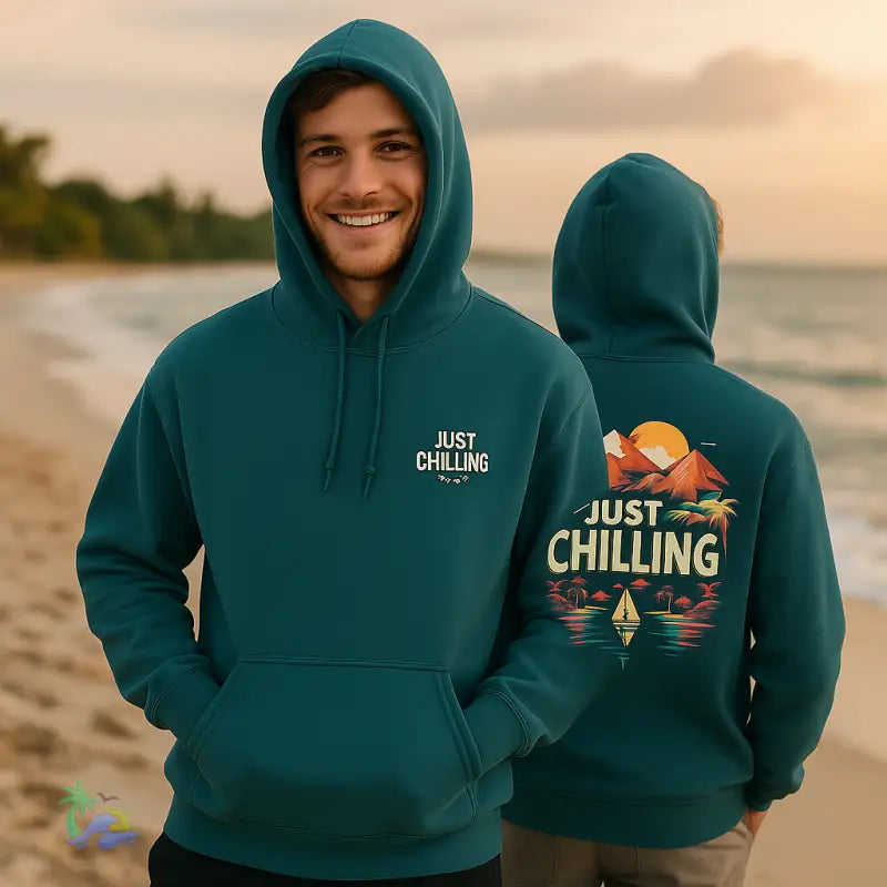 Just Chilling™ Unisex Heavy Blend Hoodie – Nature Meets Comfort - Hoodie