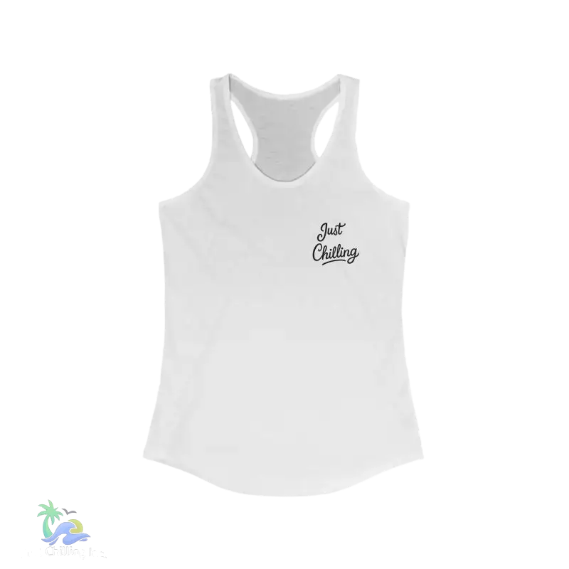 White racerback tank top.