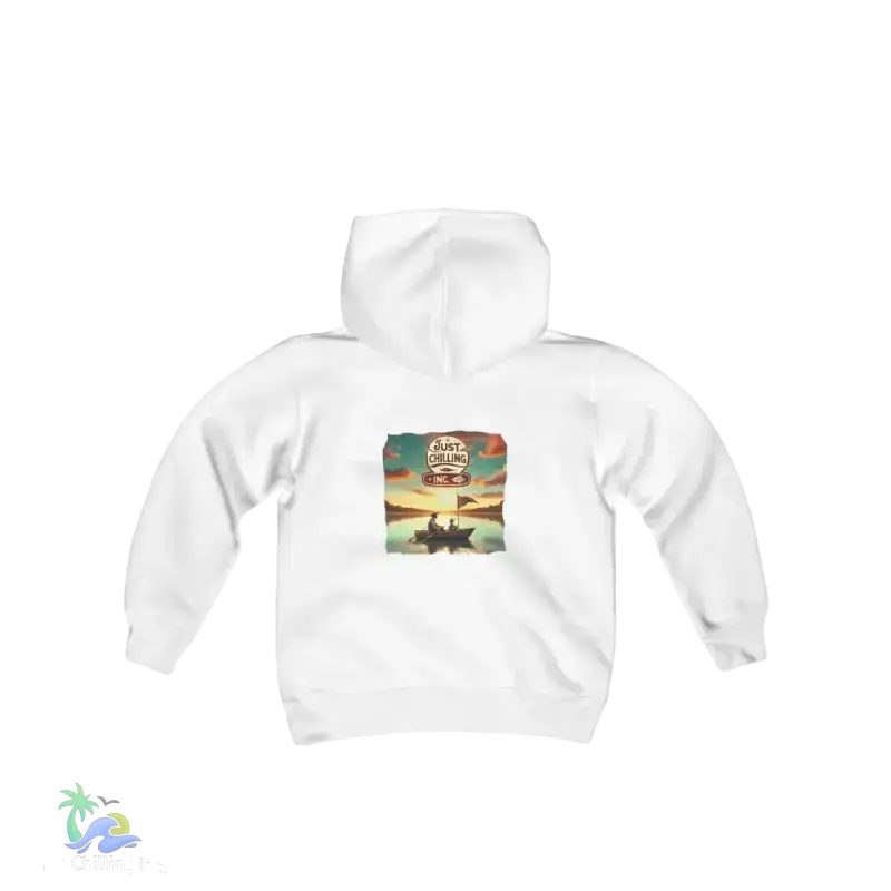 kids Heavy Blend Hooded Sweatshirt - Local boy - we do things different around here Boy hoodie- We do things different around here - Just Chilling Inc. -