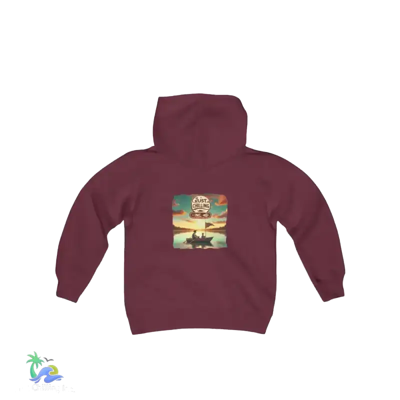 kids Heavy Blend Hooded Sweatshirt - Local boy - we do things different around here Boy hoodie- We do things different around here - Just Chilling Inc. -