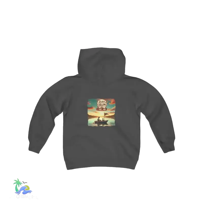 kids Heavy Blend Hooded Sweatshirt - Local boy - we do things different around here Boy hoodie- We do things different around here - Just Chilling Inc. -
