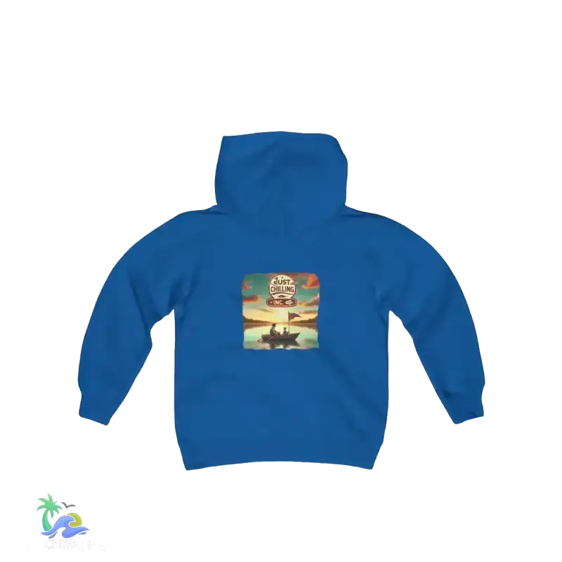 kids Heavy Blend Hooded Sweatshirt - Local boy - we do things different around here Boy hoodie- We do things different around here - Just Chilling Inc. -