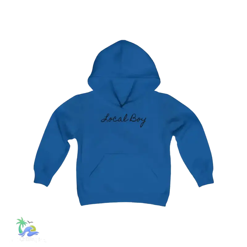 kids Heavy Blend Hooded Sweatshirt - Local boy - we do things different around here Boy hoodie- We do things different around here - Just Chilling Inc. -