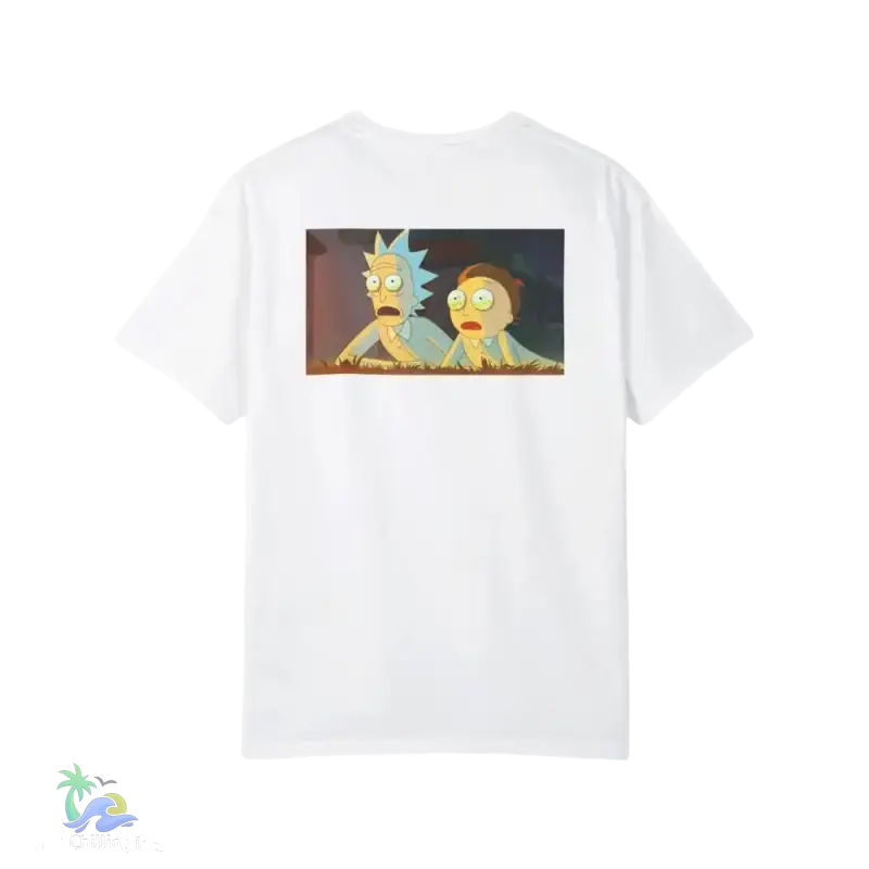 Mens Rick and Morty Short Sleeve Tee - Trendy Graphic T-shirt for Sci-Fi Fans - Just Chilling Inc. -