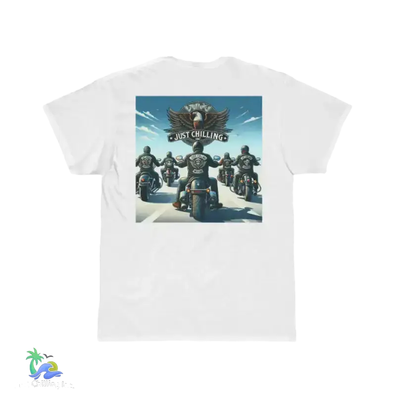 Men's Short Sleeve Tee biker design - Just Chilling Inc. -