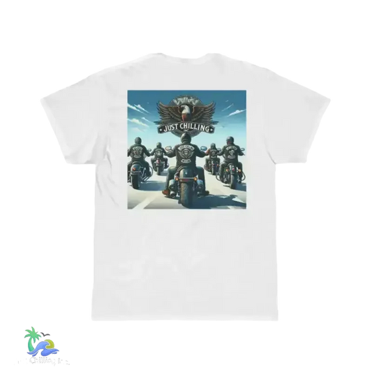 Men's Biker Tee - Short Sleeve Shirt With Unique Biker Graphic Design - Just Chilling Inc.