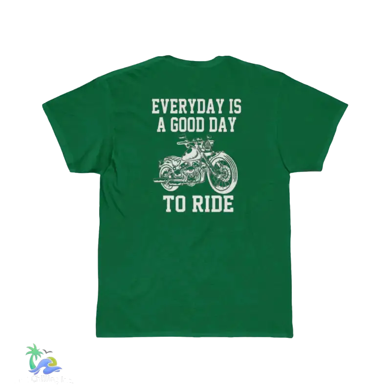 Men’s Short Sleeve Tee everyday is a good day to ride - Kelly / S - T-Shirt