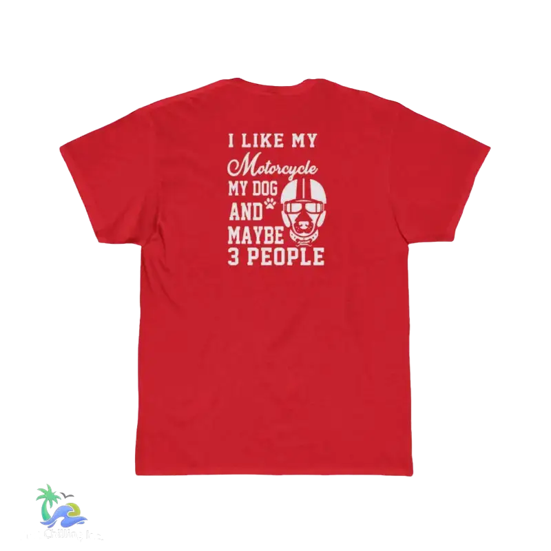 Motorcycle Dog Men’s Tee Shirt - New Red / S - T-Shirt