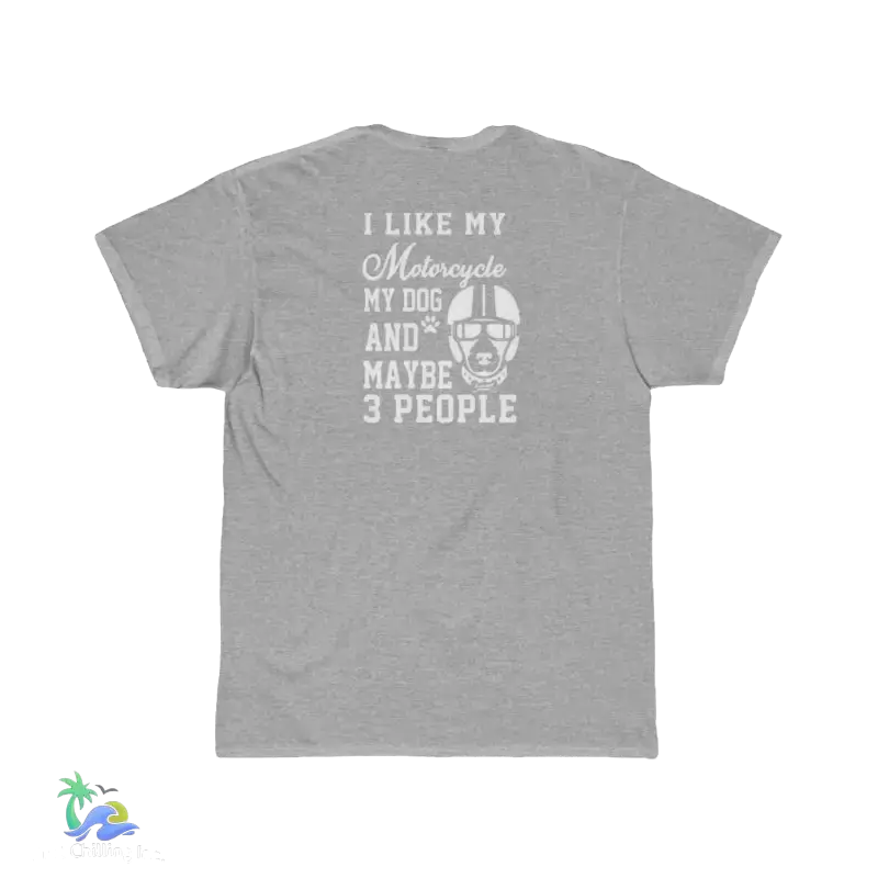 Motorcycle Dog Men’s Tee Shirt - Athletic Heather / S - T-Shirt