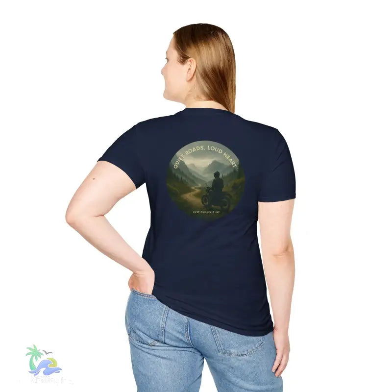 Motorcycle Tshirt- Express Yourself _ Quiet Road-Load Hearts - T-Shirt