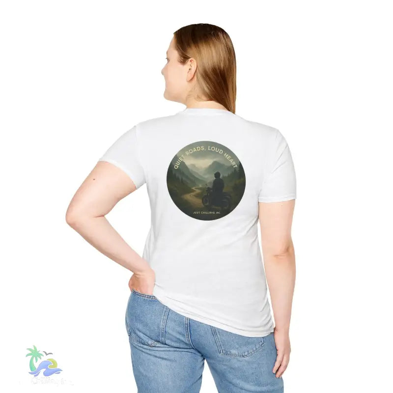Motorcycle Tshirt- Express Yourself _ Quiet Road-Load Hearts - T-Shirt
