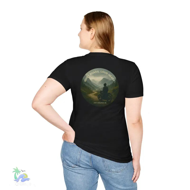 Motorcycle Tshirt- Express Yourself _ Quiet Road-Load Hearts - T-Shirt