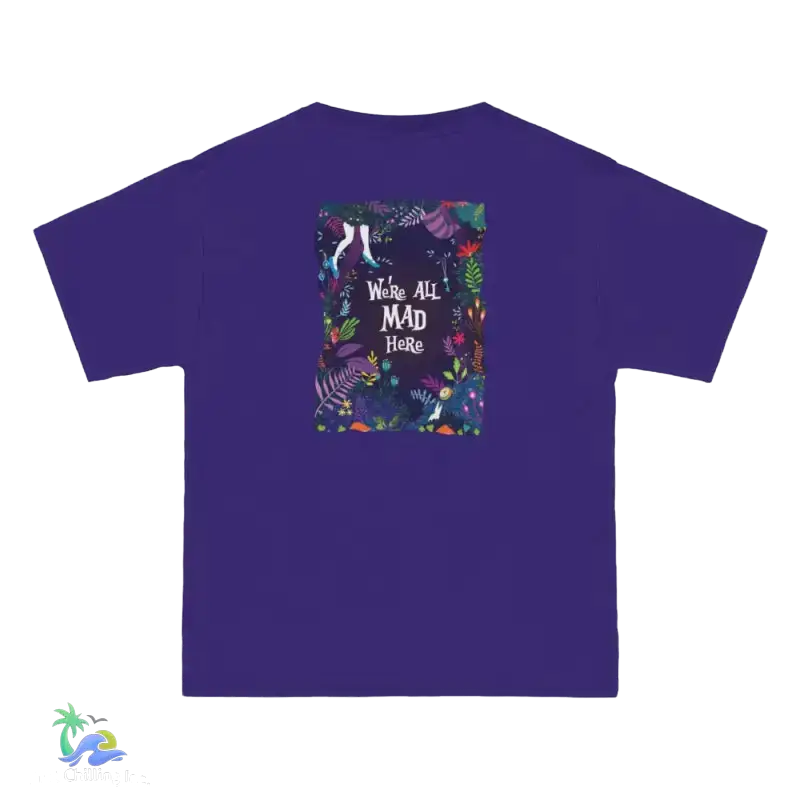 Personalized Alice in Wonderland Beefy-T® Short-Sleeve T-Shirt - 100% Cotton, Customizable & Durable - Just Chilling Inc. -