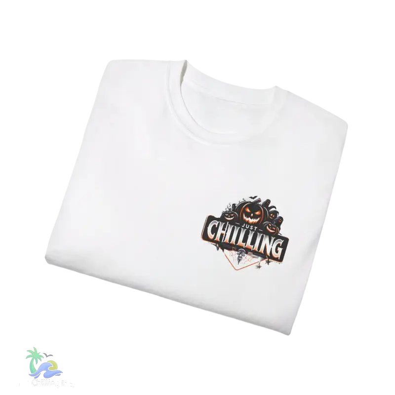 Unisex Ultra Cotton Tee – Halloween Themed Graphic T - Shirt for Spooky Season Fun - Just Chilling Inc.Just Chilling Inc.