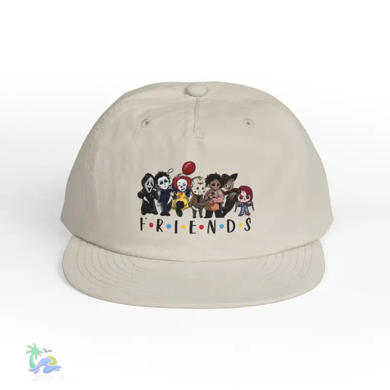 Surf Cap friends theme all your favorite horror characters - One size / Bone - Hats