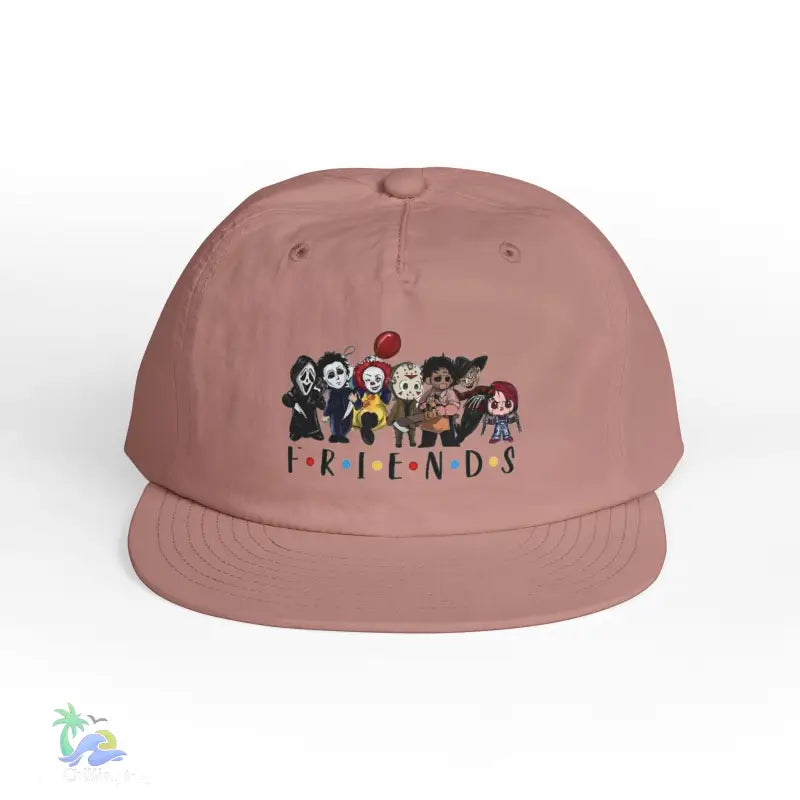 Surf Cap friends theme all your favorite horror characters - One size / Hazy Pink - Hats