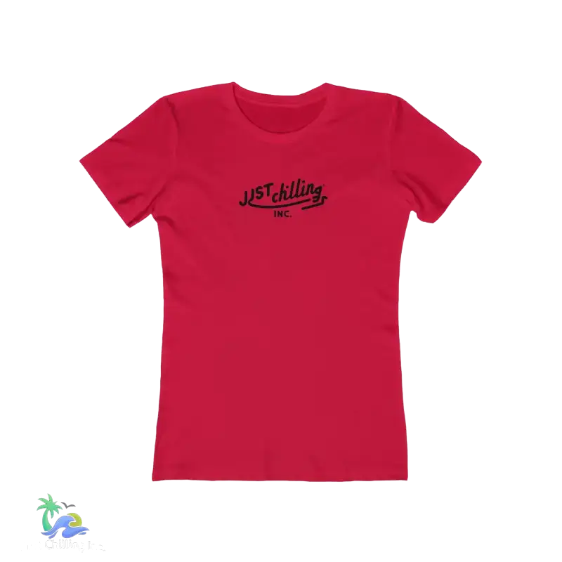 The Boyfriend Tee for Women just chilling waterfall fall - T-Shirt