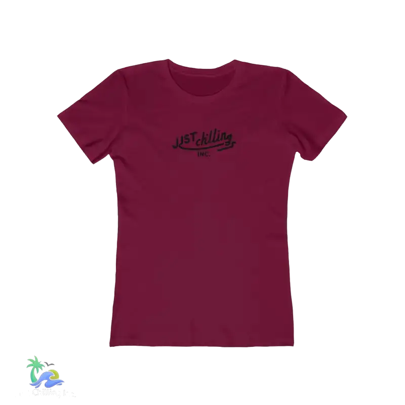 The Boyfriend Tee for Women just chilling waterfall fall - T-Shirt