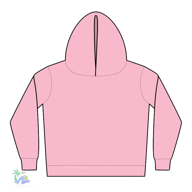A simple, pink hoodie with a single zipper and no visible text.