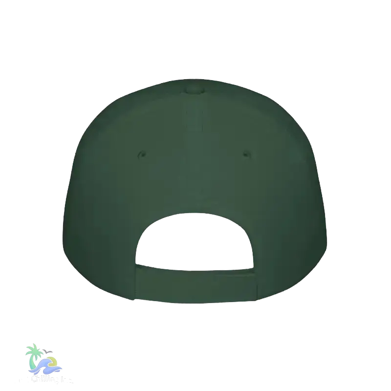 A white baseball cap against a black background.