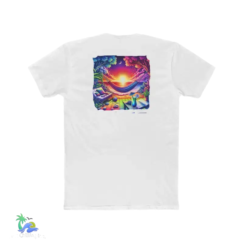 Unisex Cotton Crew Tee just chilling tshirt - Solid White / S - T-Shirt