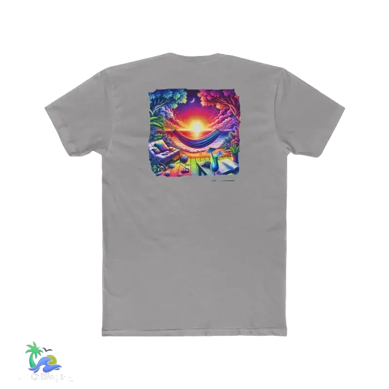 Unisex Cotton Crew Tee just chilling tshirt - Solid Light Grey / S - T-Shirt
