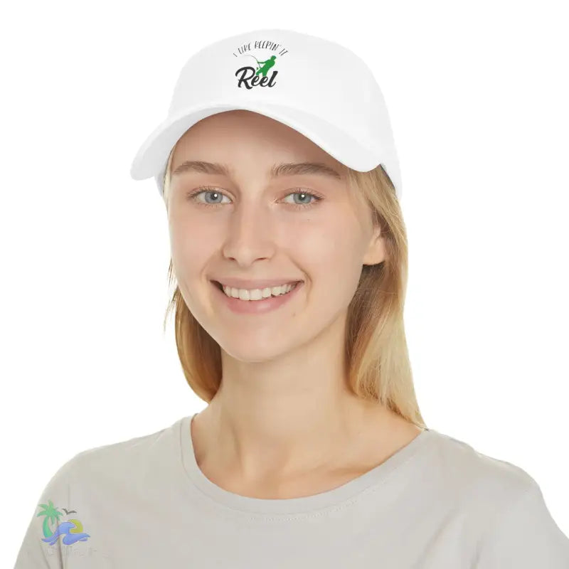 Unisex Distressed Cap I Like Keeping it reel - Hats
