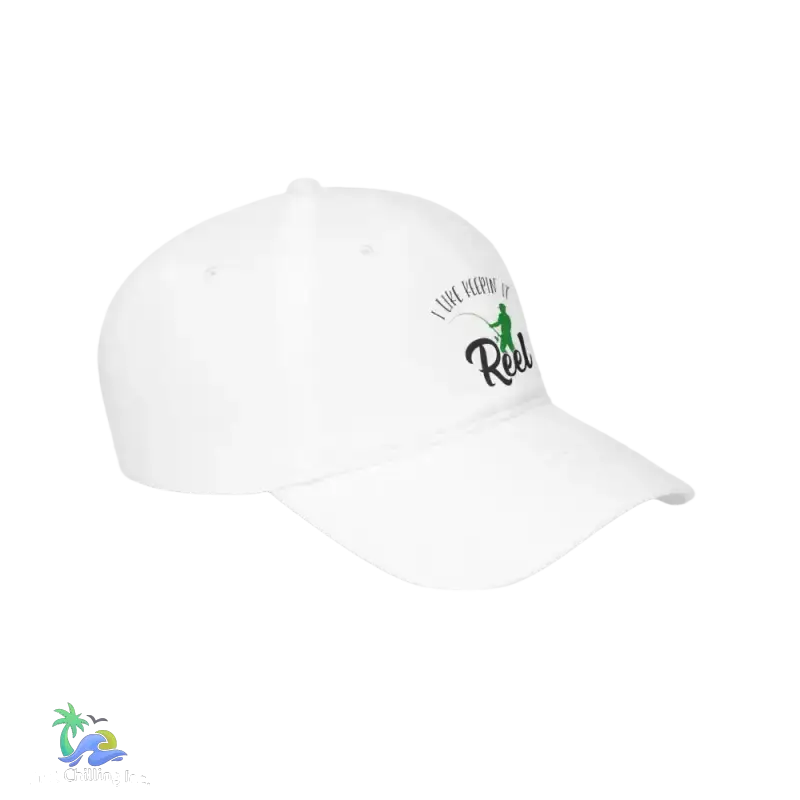 Unisex Distressed Cap I Like Keeping it reel - Just Chilling Inc.Just Chilling Inc.
