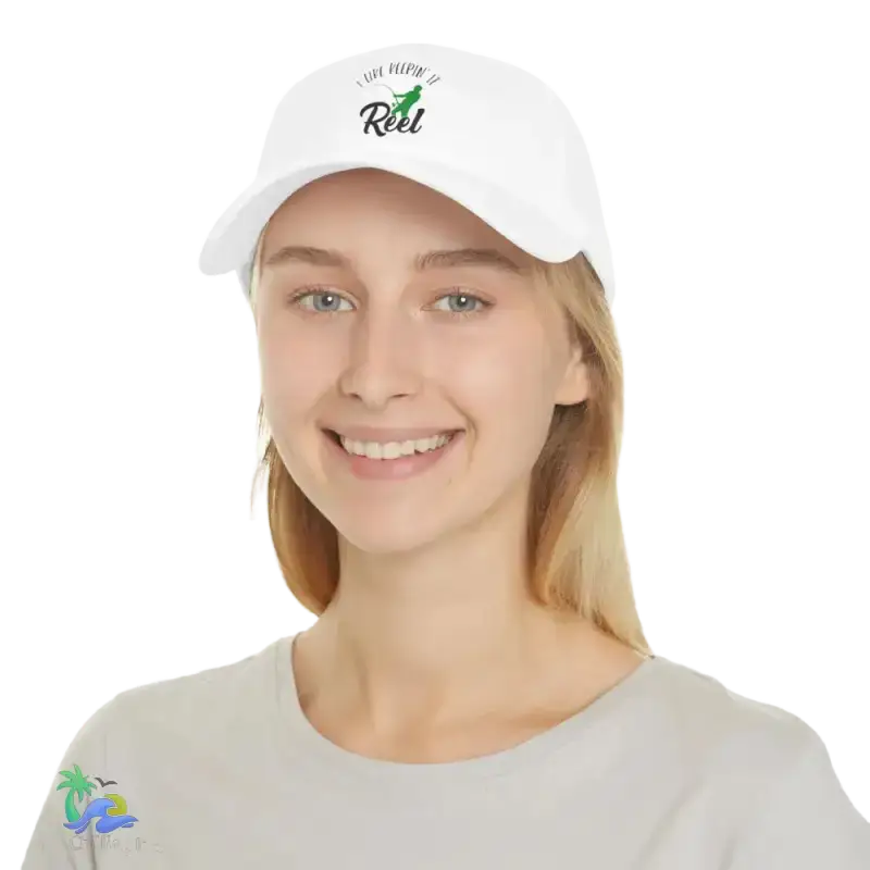 Unisex Distressed Cap I Like Keeping it reel - Just Chilling Inc.Just Chilling Inc.
