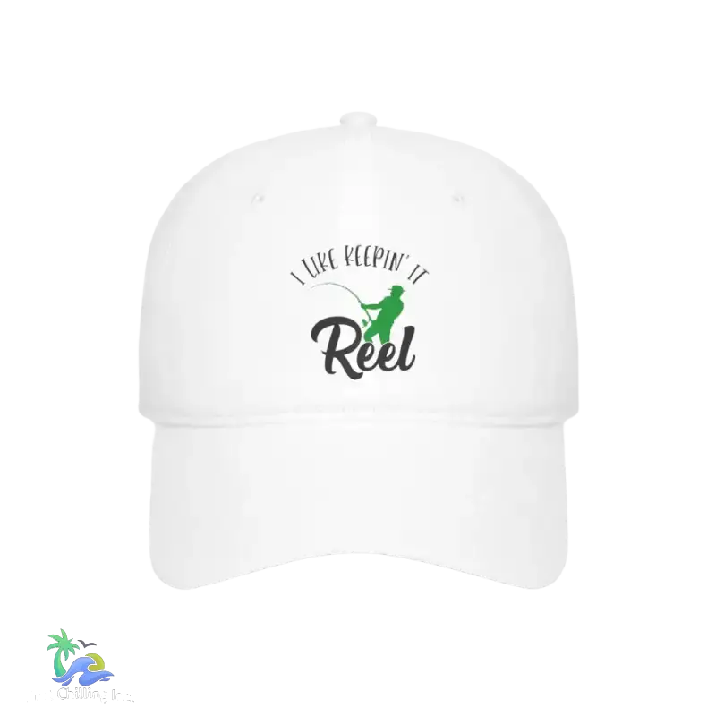Unisex Distressed Cap I Like Keeping it reel - Just Chilling Inc.Just Chilling Inc.