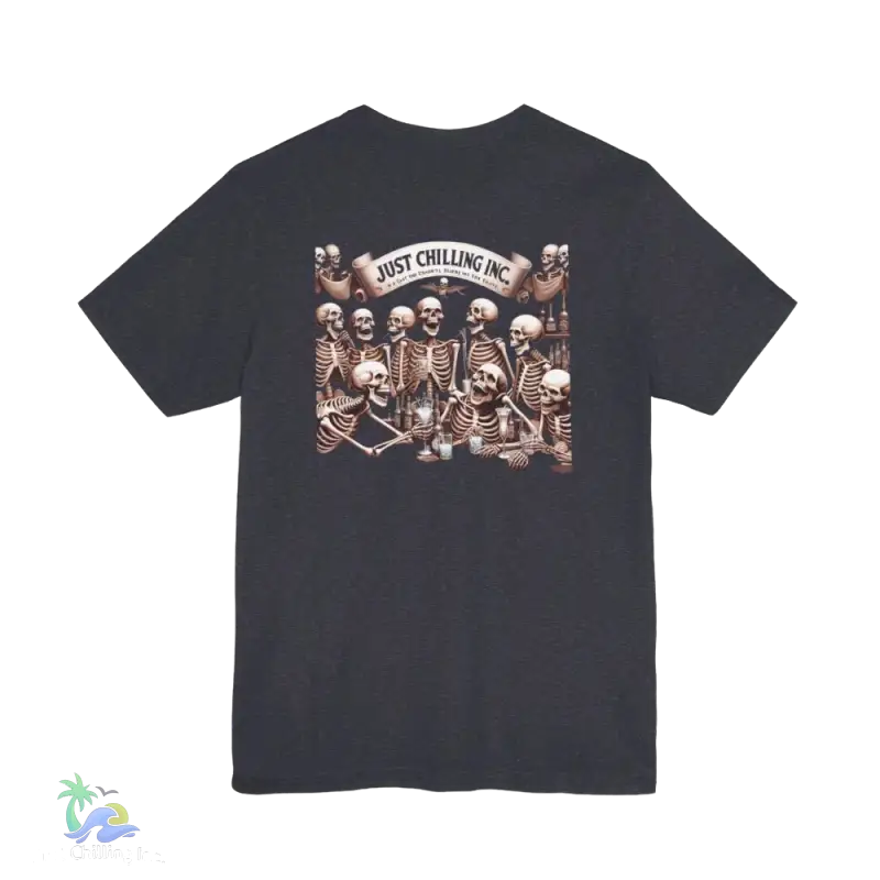 Unisex Jersey Short Sleeve Tee- drunken skeleton tshirt - T-Shirt