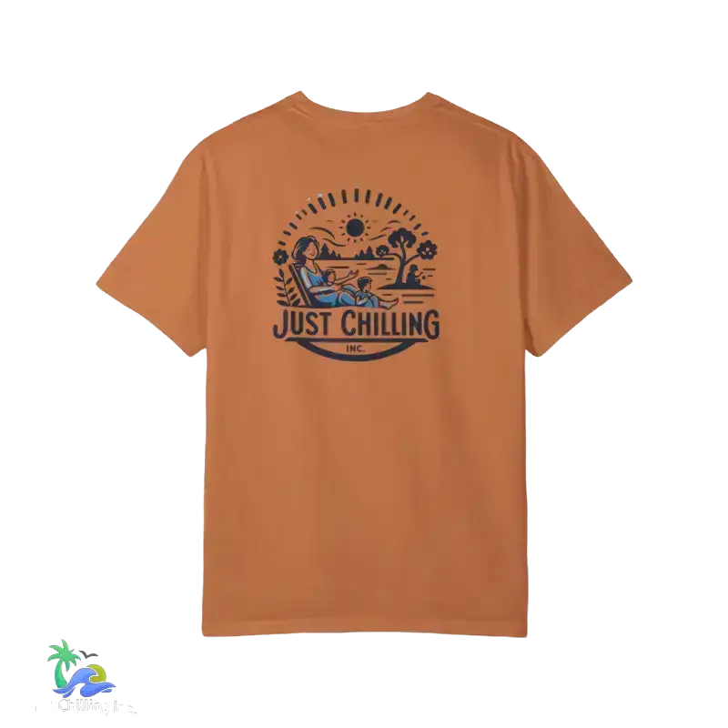 Unisex Garment - Dyed T - shirt just chilling mom shirt - Just Chilling Inc.Just Chilling Inc.