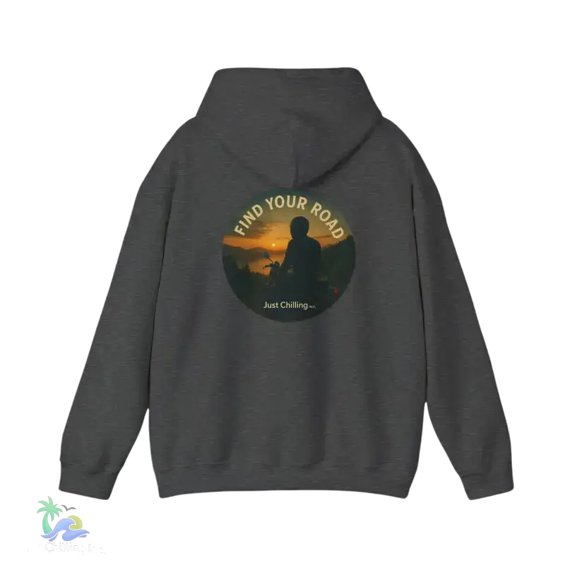 Unisex Heavy Blend™ Hooded Sweatshirt- Find Your Road Motorcycle - Hoodie