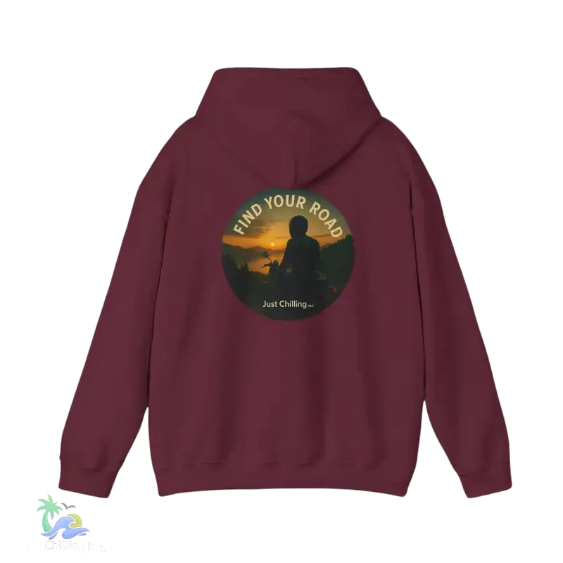 Unisex Heavy Blend™ Hooded Sweatshirt- Find Your Road Motorcycle - Hoodie