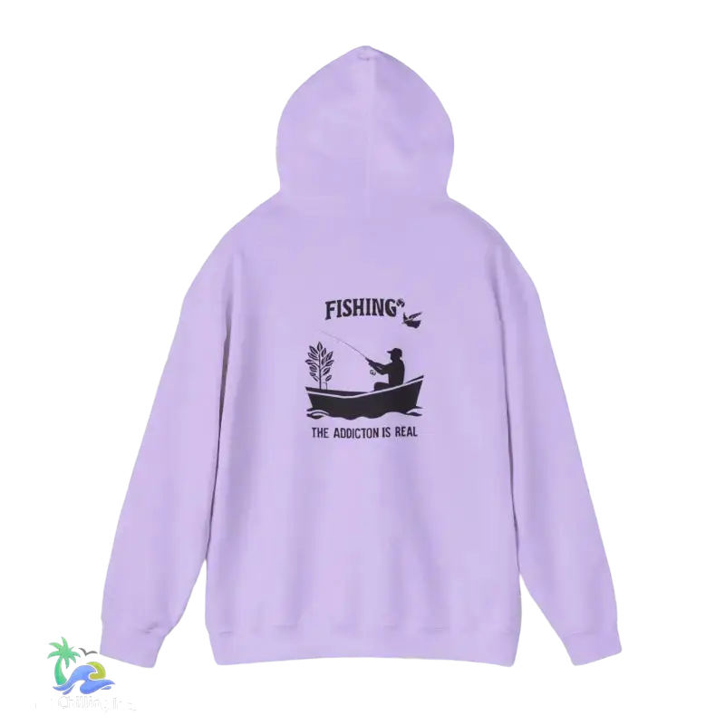 Unisex Heavy Blend™ Hooded Sweatshirt fishing addiction is real - Hoodie