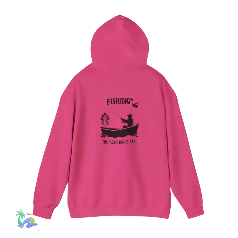 Unisex Heavy Blend™ Hooded Sweatshirt fishing addiction is real - Hoodie