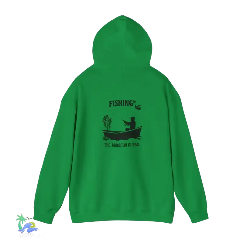 Unisex Heavy Blend™ Hooded Sweatshirt fishing addiction is real - Hoodie