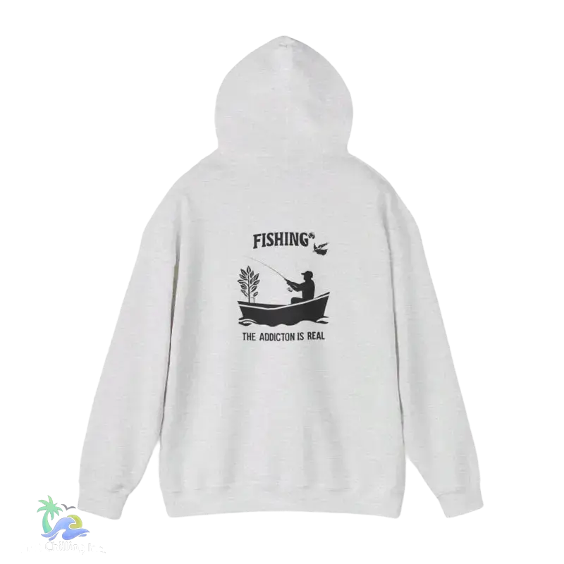 Unisex Heavy Blend™ Hooded Sweatshirt fishing addiction is real - Hoodie