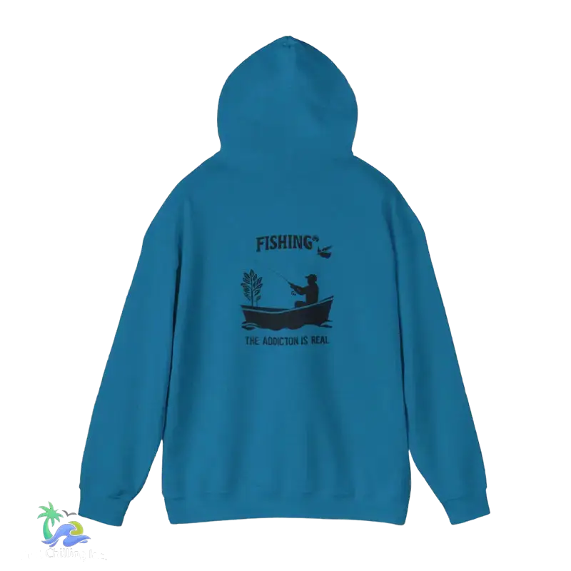 Unisex Heavy Blend™ Hooded Sweatshirt fishing addiction is real - Hoodie
