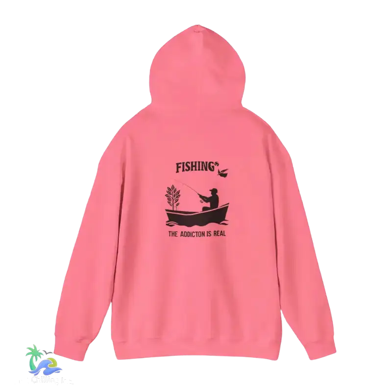 Unisex Heavy Blend™ Hooded Sweatshirt fishing addiction is real - Hoodie