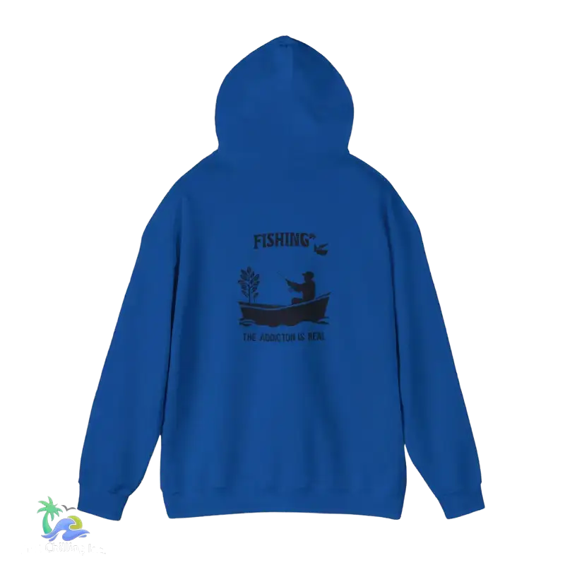 Unisex Heavy Blend™ Hooded Sweatshirt fishing addiction is real - Hoodie