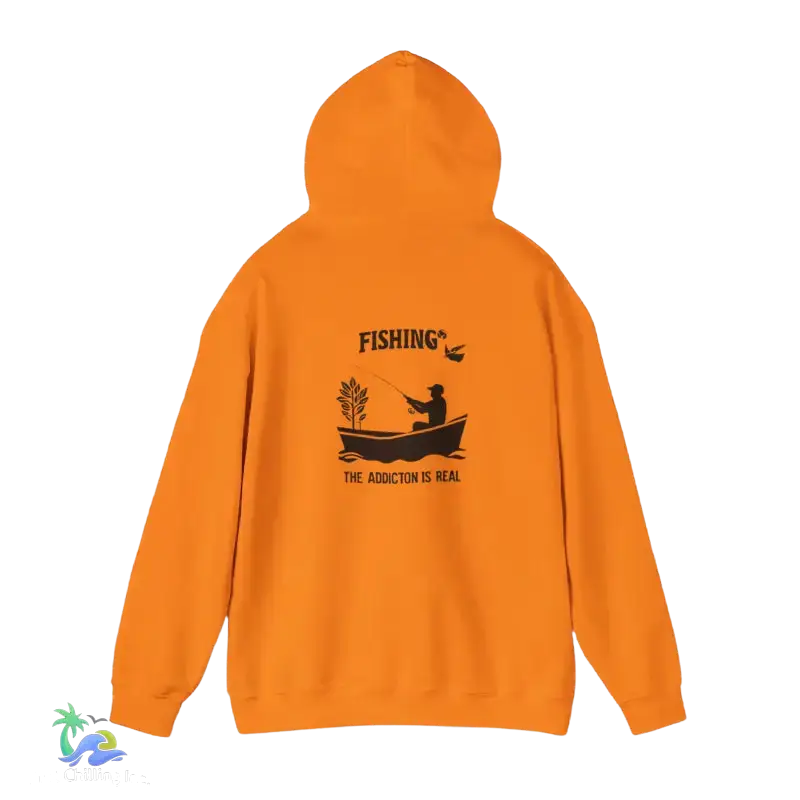 Unisex Heavy Blend™ Hooded Sweatshirt fishing addiction is real - Hoodie