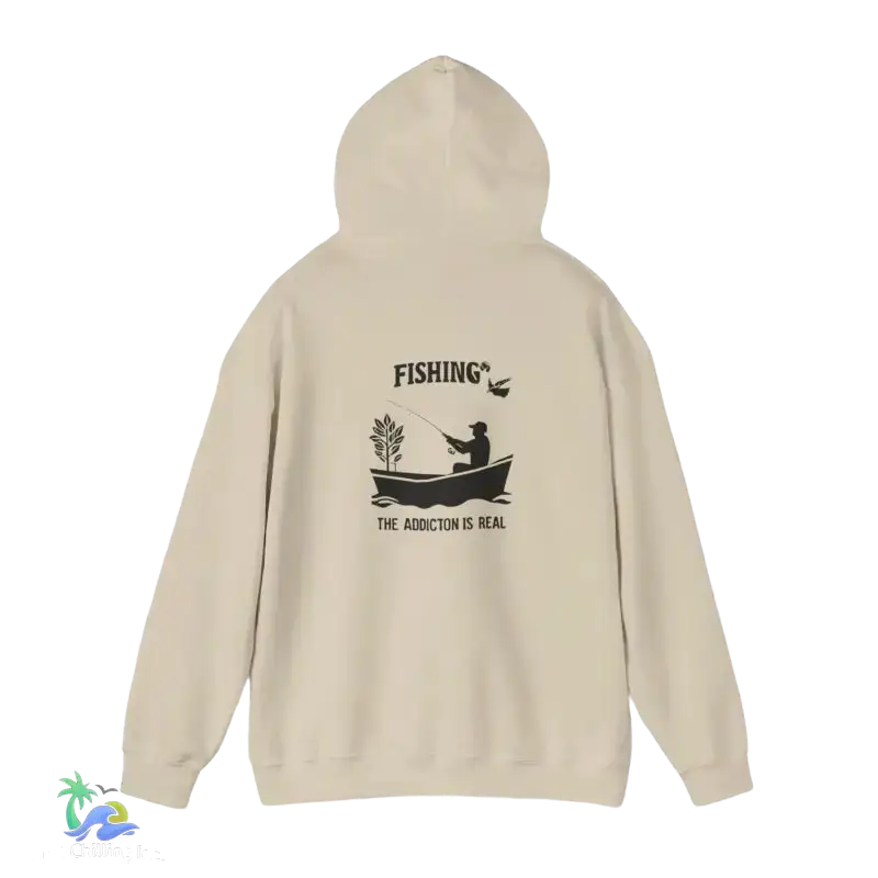 Unisex Heavy Blend™ Hooded Sweatshirt fishing addiction is real - Hoodie