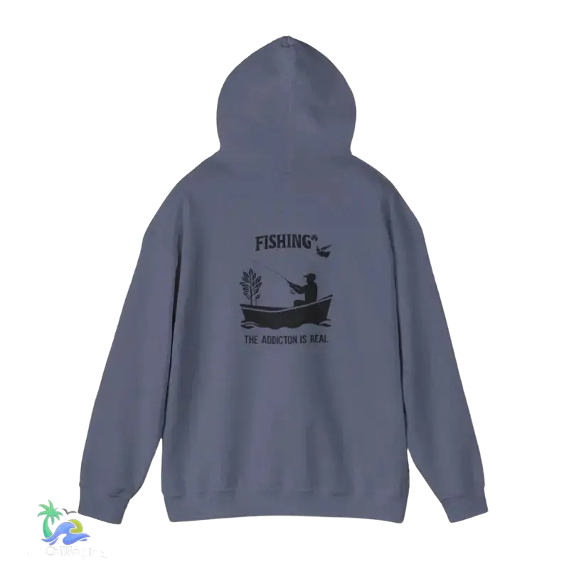 Unisex Heavy Blend™ Hooded Sweatshirt fishing addiction is real - Hoodie