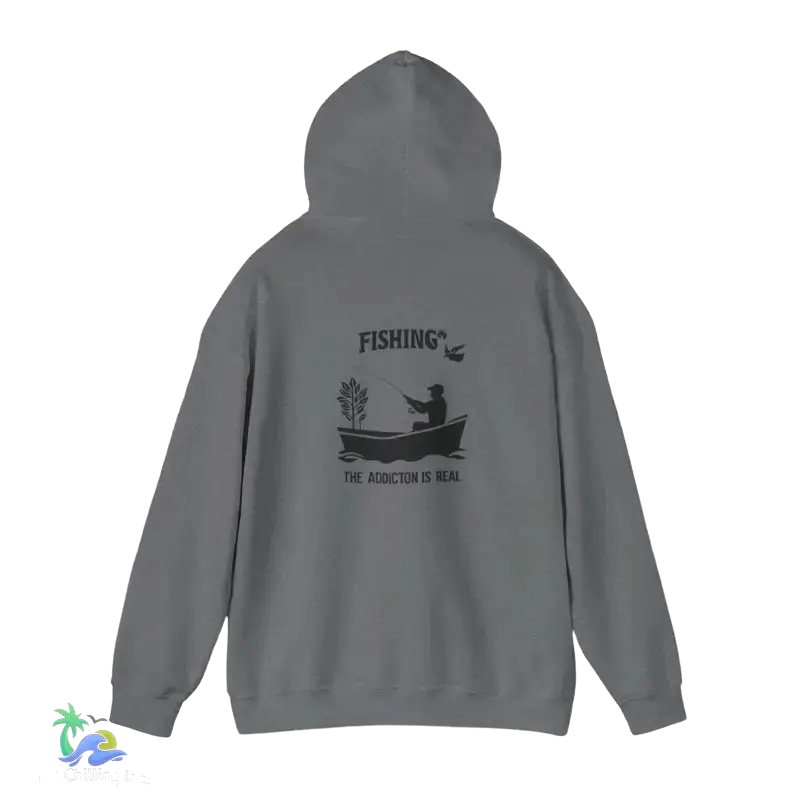 Unisex Heavy Blend™ Hooded Sweatshirt fishing addiction is real - Hoodie