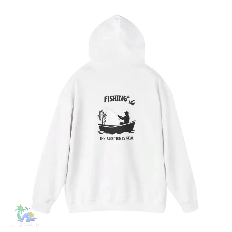 Unisex Heavy Blend™ Hooded Sweatshirt fishing addiction is real - Hoodie